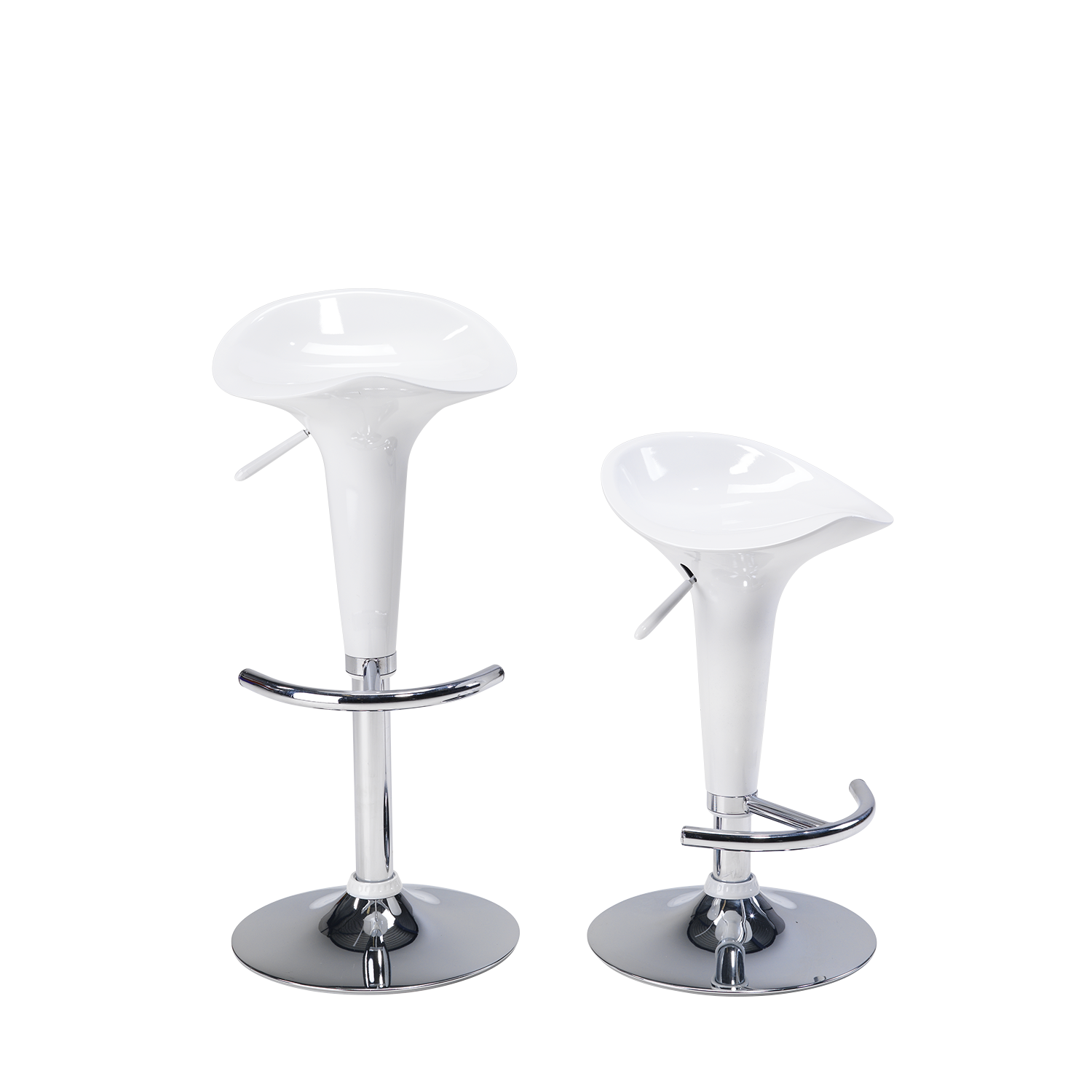 Barkruk VIBE Wit / Chroom Adexpo